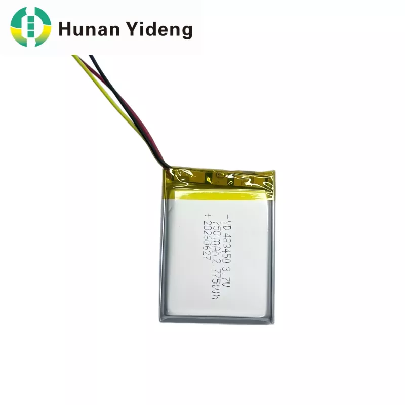 3.7V 750mAh 483447 Pin Lipo có thể sạc lại bằng lithium polymer nhỏ dung lượng cao