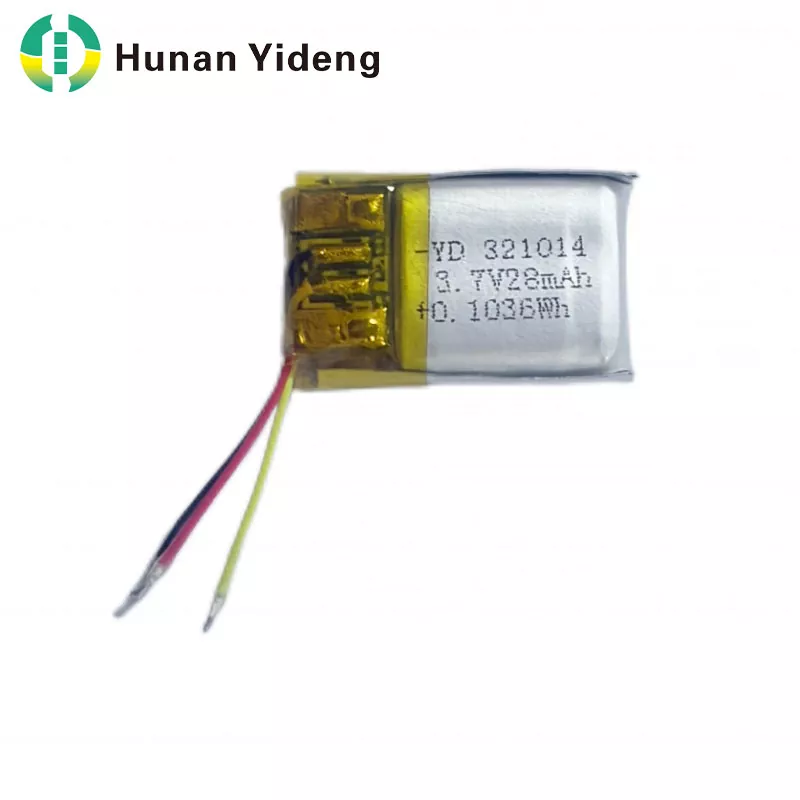 321014 28mah 3.7V Pin lăng trụ nhỏ có thể sạc lại