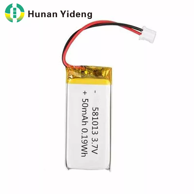 581013 3.7v 50mah Pin Lithium Polymer Li Ion Lipo